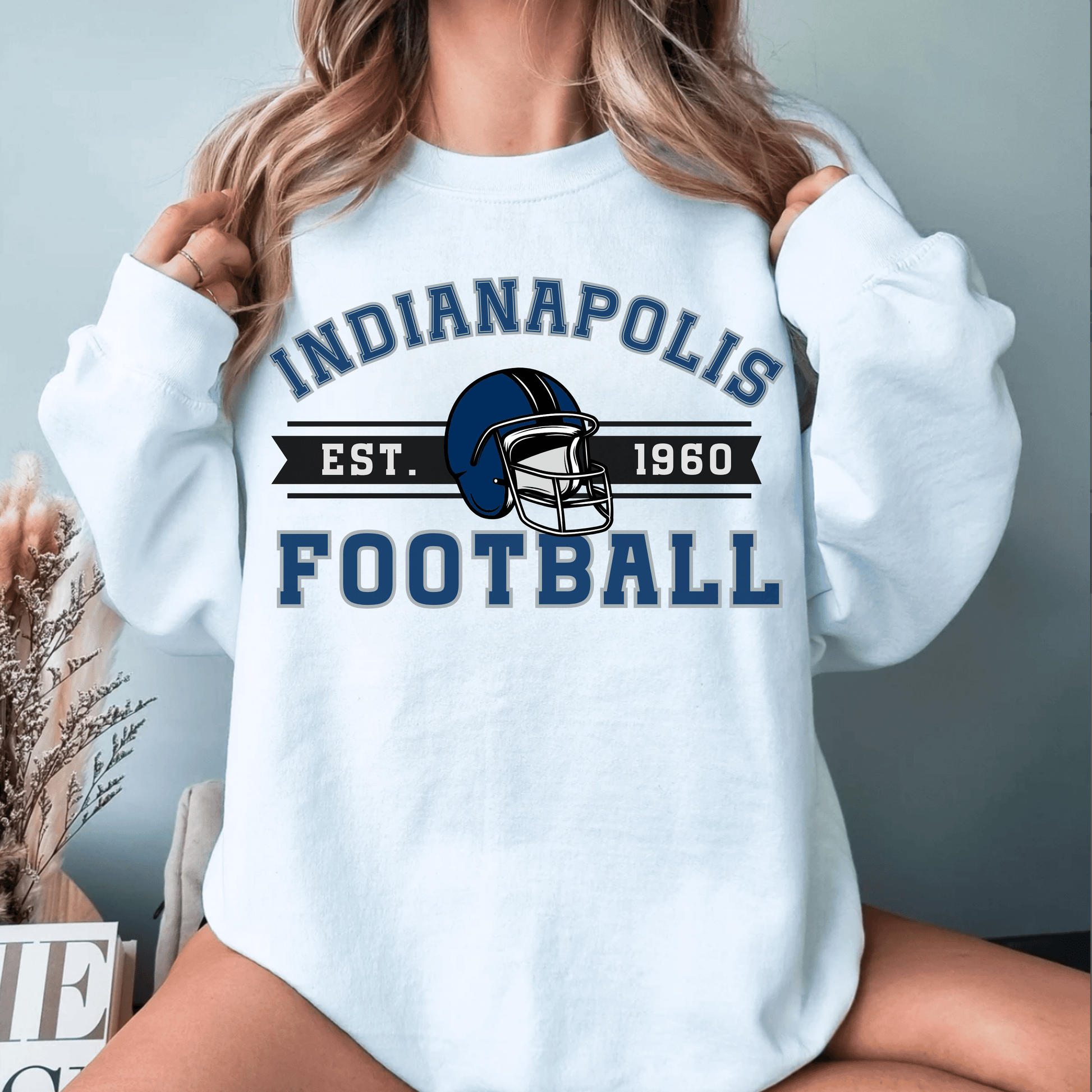 Indianapolis Football Sweatshirt - Happy Place Studio
