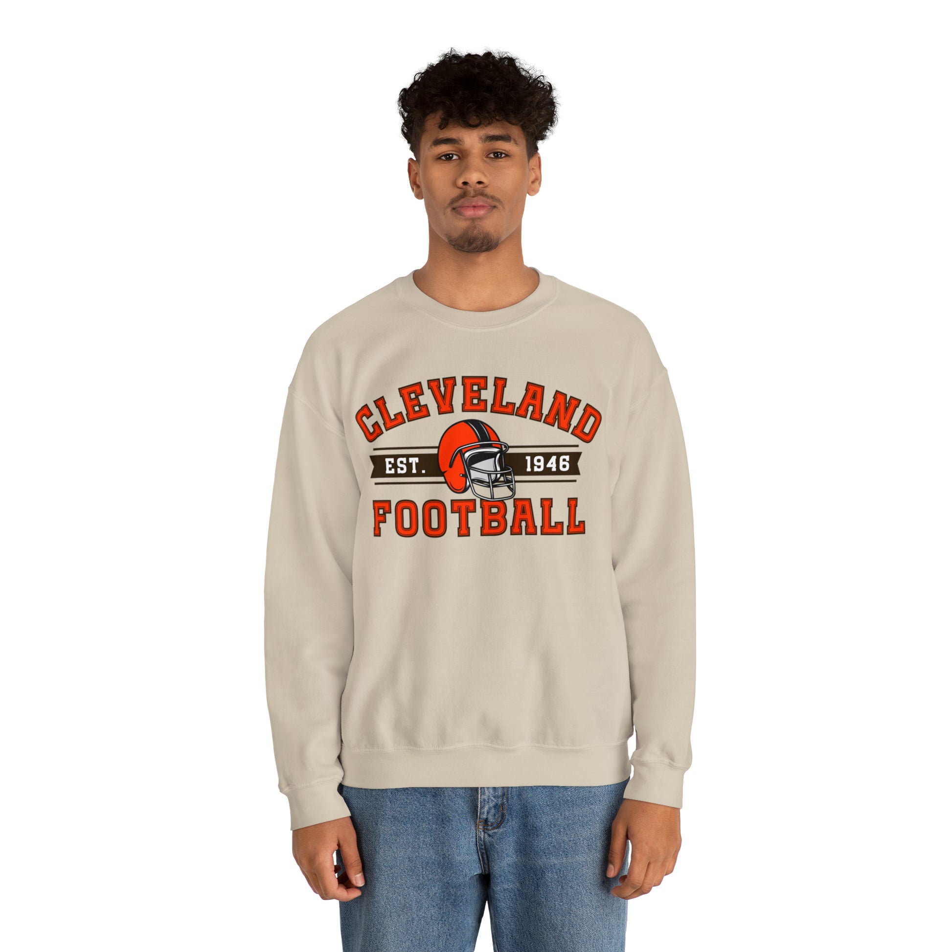 Cleveland Football Sweatshirt - Happy Place Studio