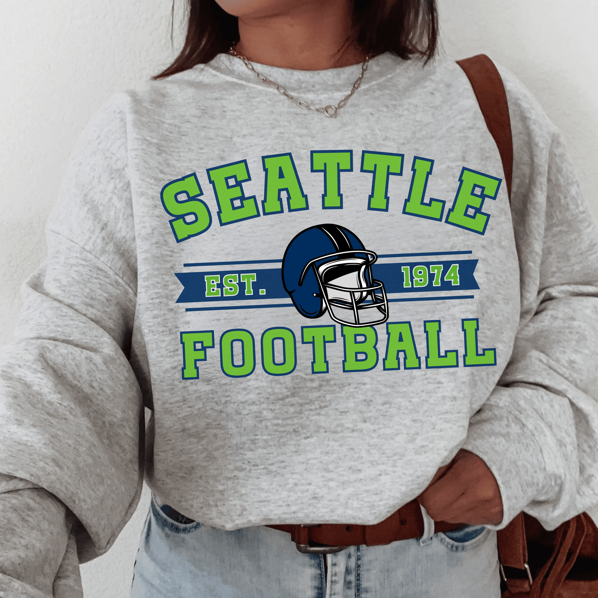 Seattle Football Crewneck - Happy Place Studio