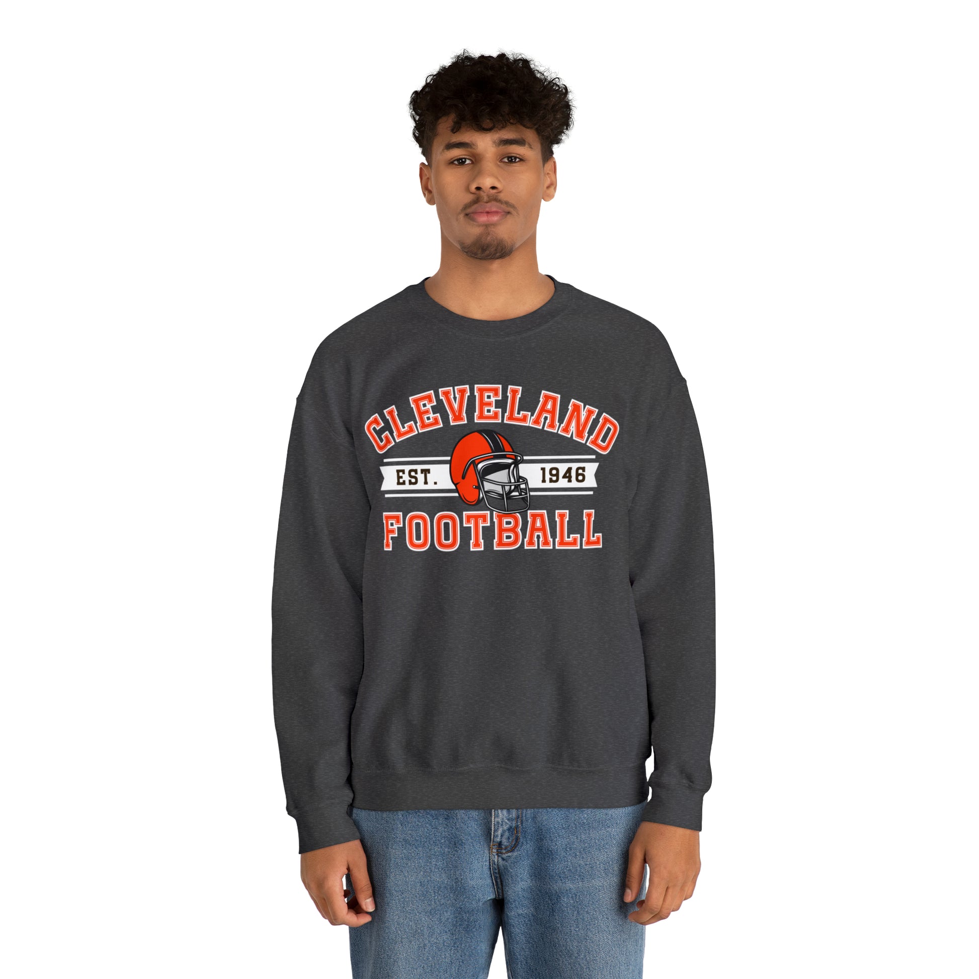 Cleveland Football Sweatshirt - Happy Place Studio