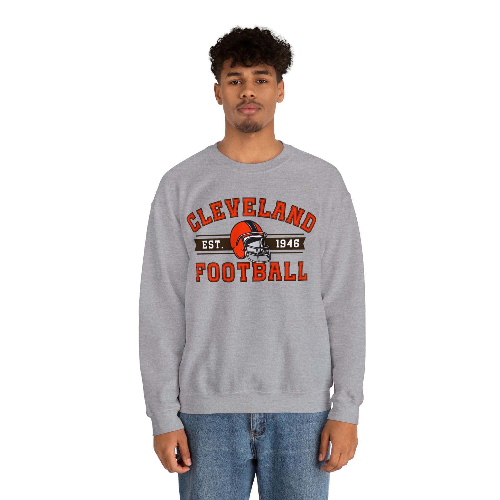 Cleveland Football Sweatshirt - Happy Place Studio