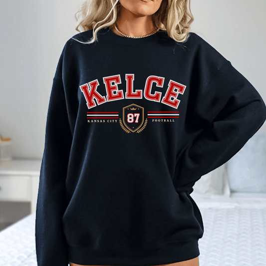 Travis Kelce Varsity Sweatshirt - Happy Place Studio