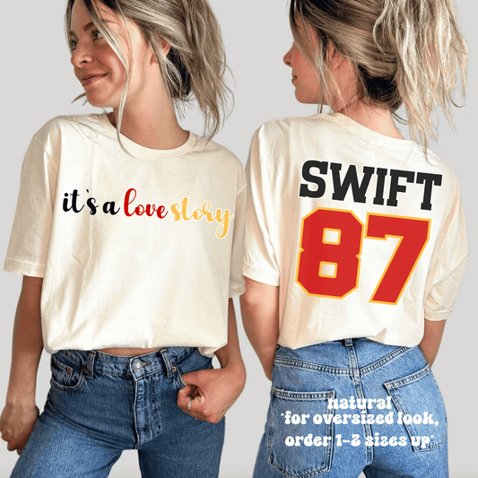 Travis Kelce Love Story Shirt - Happy Place Studio