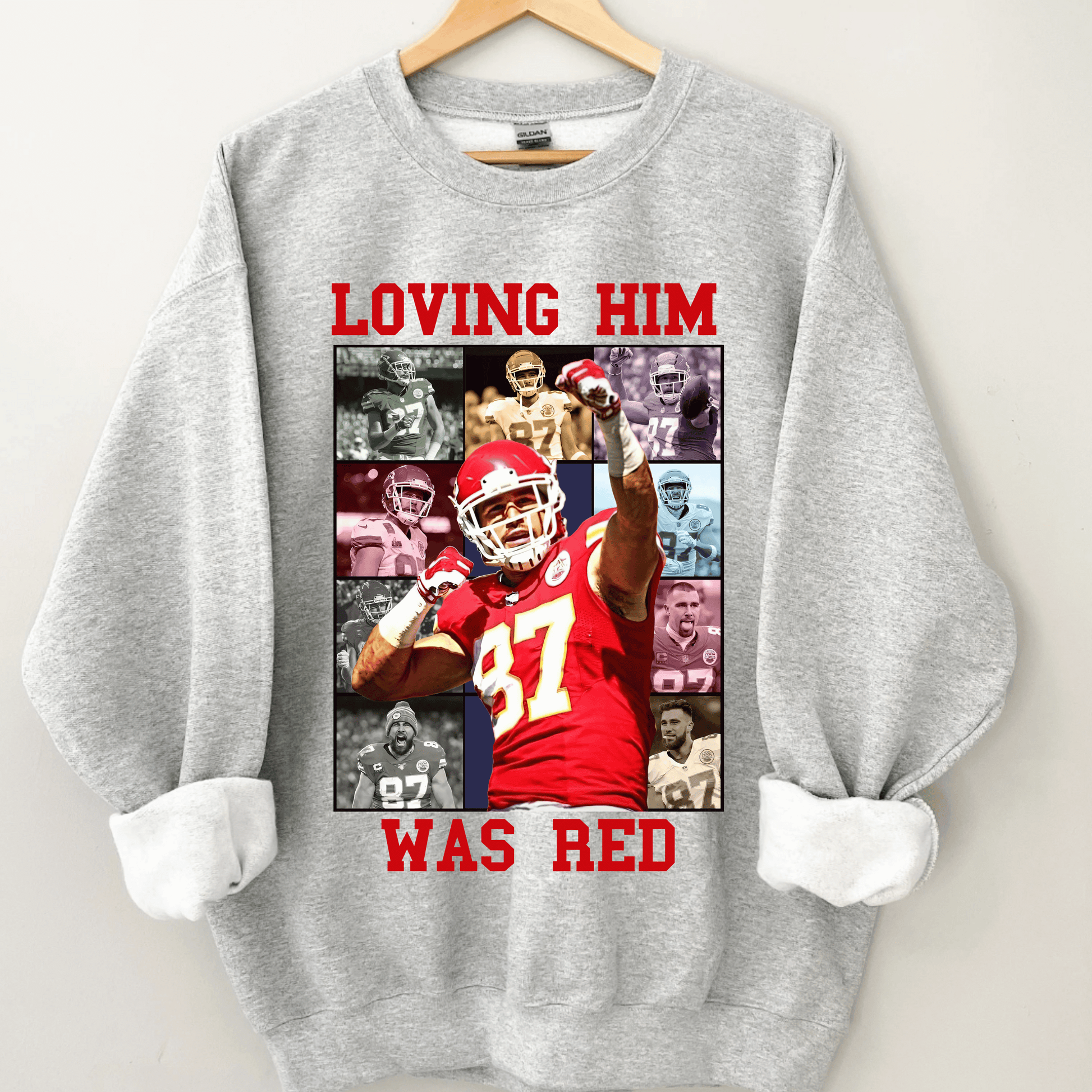Travis Kelce Loving Him Sweatshirt - Happy Place Studio