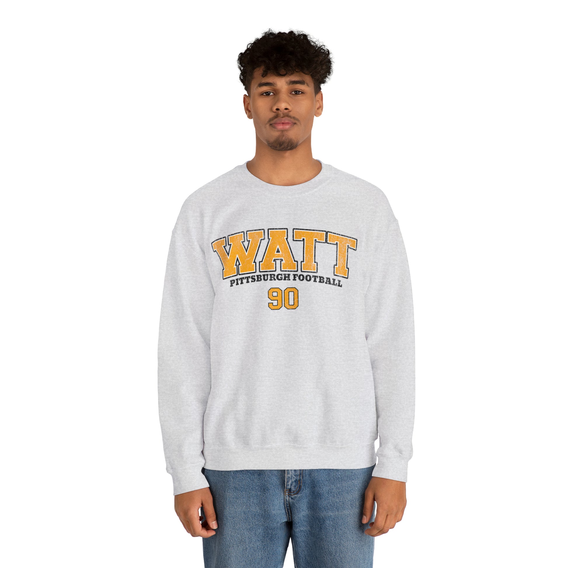 JJ Watt Pittsburgh Football Sweatshirt, JJ Watt Shirt, Pittsburgh Crewneck, Pittsburgh Sweatshirt, Pittsburgh Football Sweater - Happy Place Studio