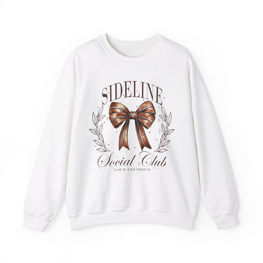 Football Sweatshirt Sideline Social Club Coquette Football Sweater Football Hoodie Football Mom Sweatshirt Football Wife Football Girlfriend