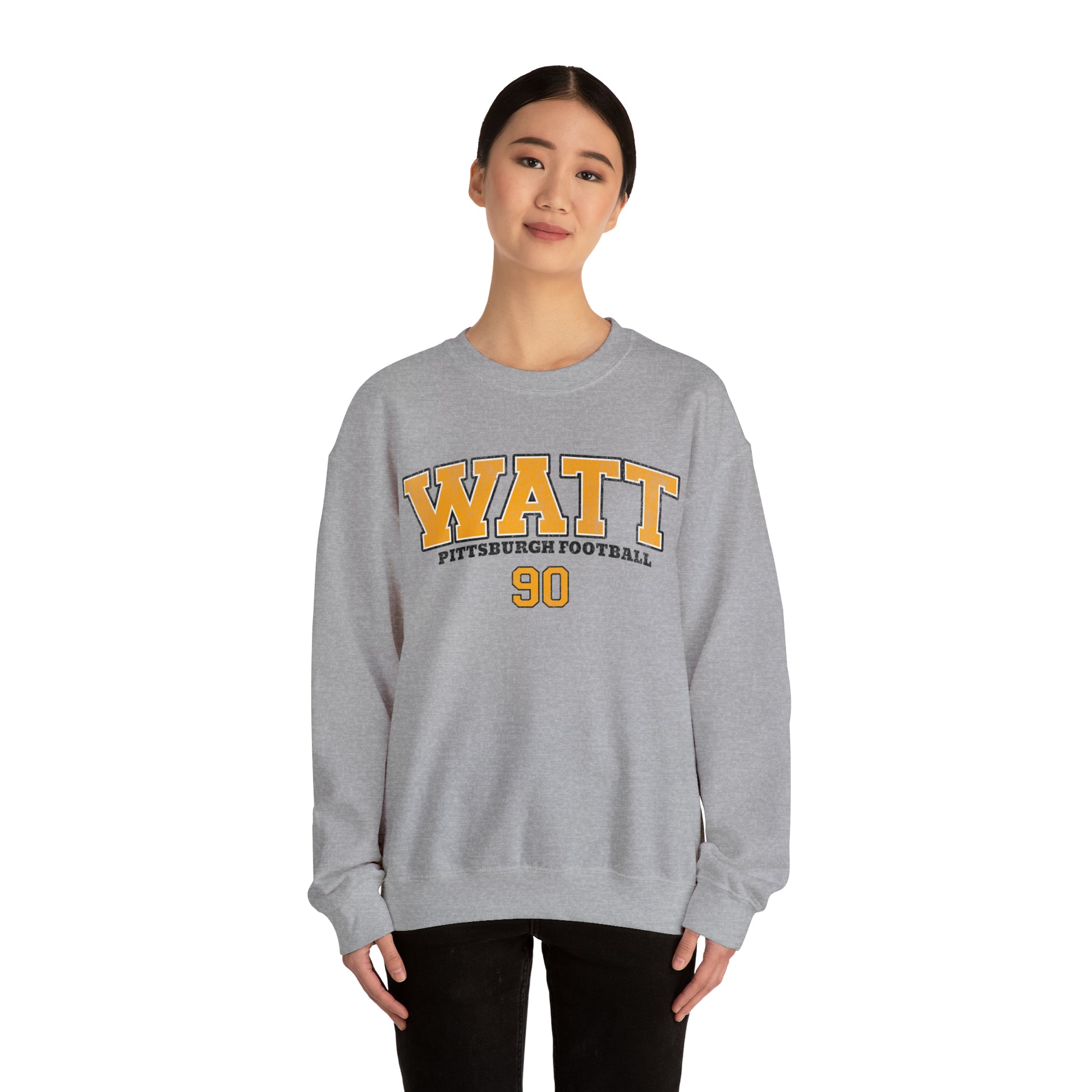 JJ Watt Pittsburgh Football Sweatshirt, JJ Watt Shirt, Pittsburgh Crewneck, Pittsburgh Sweatshirt, Pittsburgh Football Sweater - Happy Place Studio