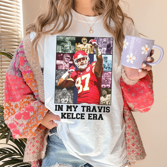 Comfort Colors Travis Kelce Era Collage Shirt - Happy Place Studio