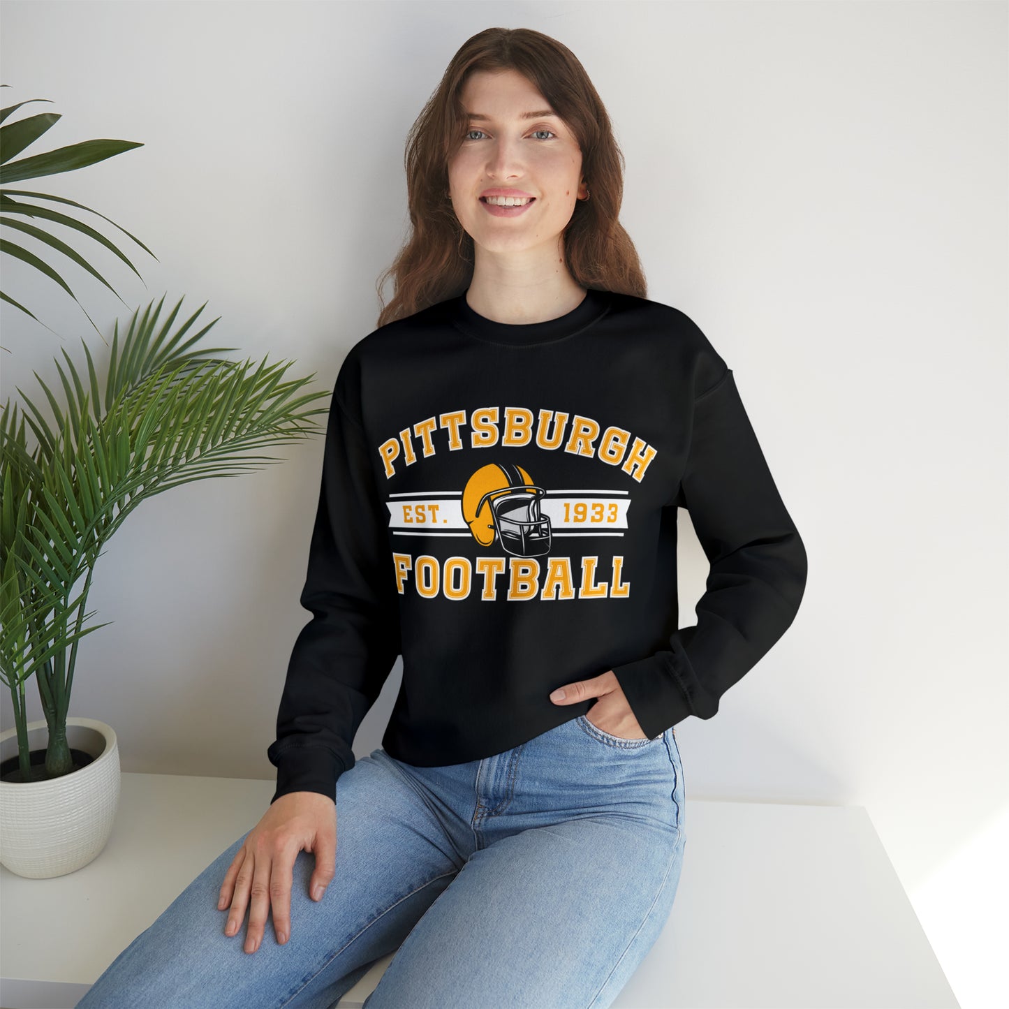 Pittsburgh Football Sweatshirt - Happy Place Studio