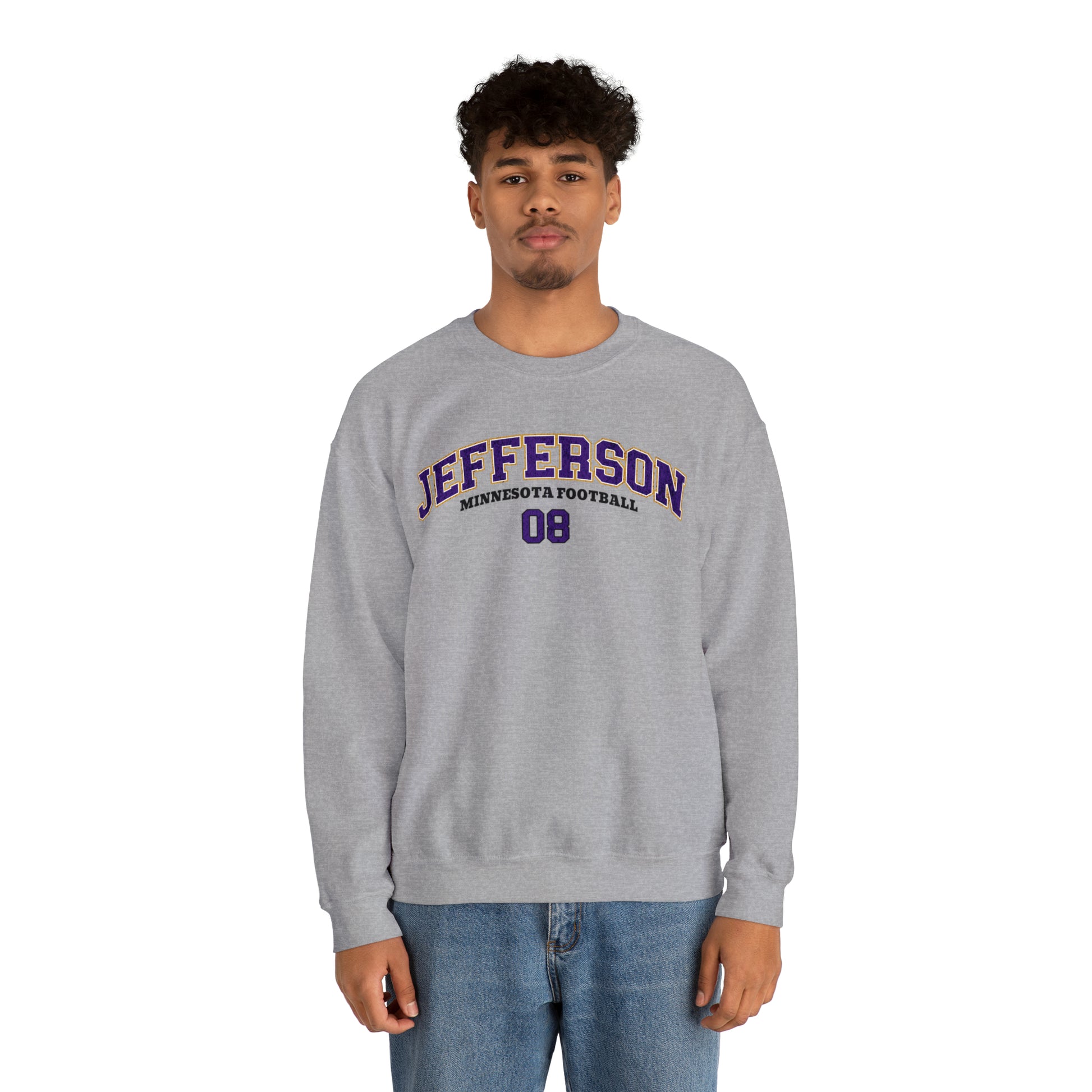 Justin Jefferson Sweatshirt, Minnesota Football Sweatshirt,Justin Jefferson Crewneck,Skol Minnesota,Justin Jefferson Shirt,Viking Sweatshirt - Happy Place Studio