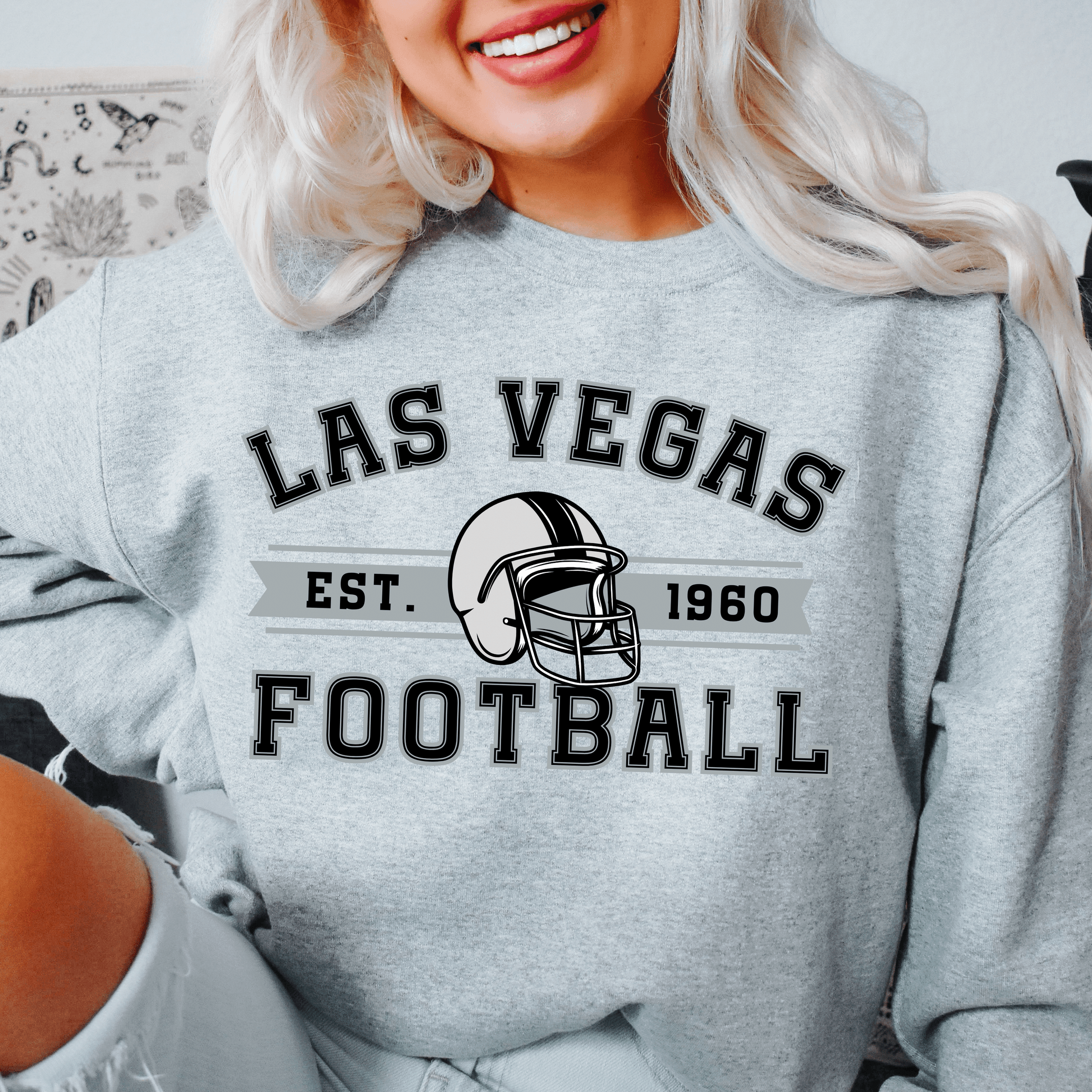 Las Vegas Football Sweatshirt - Happy Place Studio