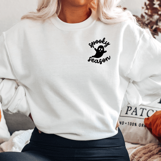 Embroidered Spooky Season Sweatshirt - Happy Place Studio