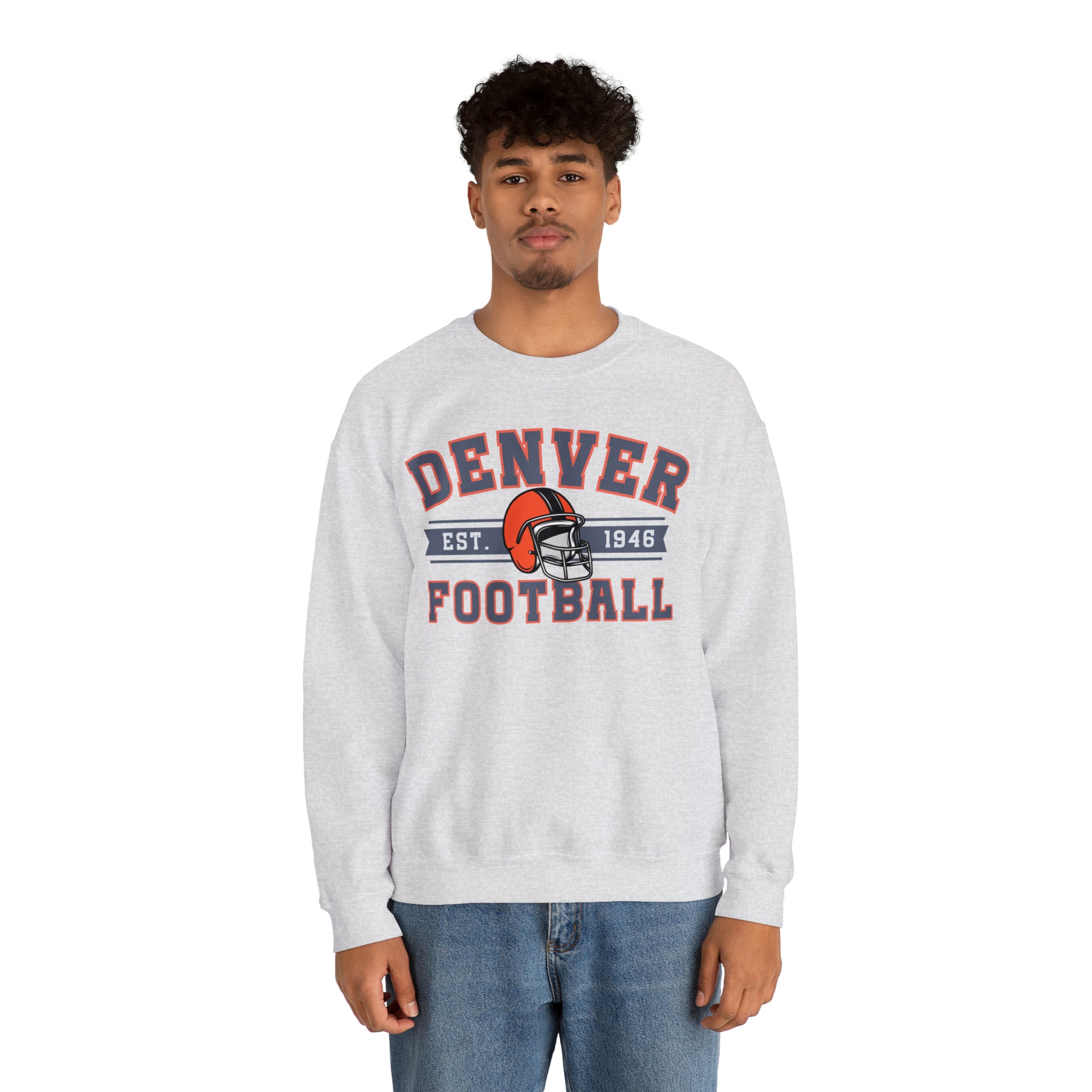 Vintage Denver Football Sweatshirt - Happy Place Studio