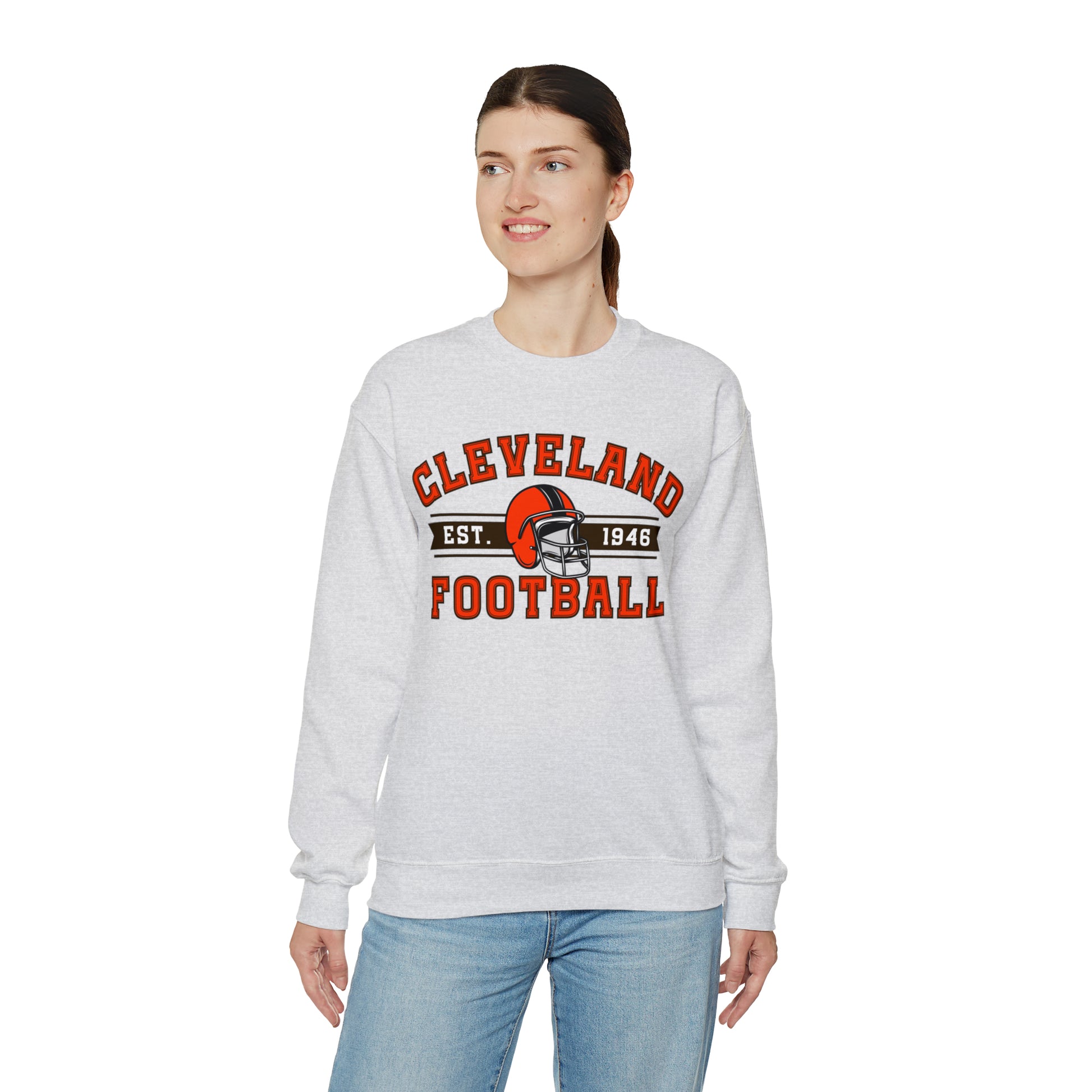 Cleveland Football Sweatshirt - Happy Place Studio