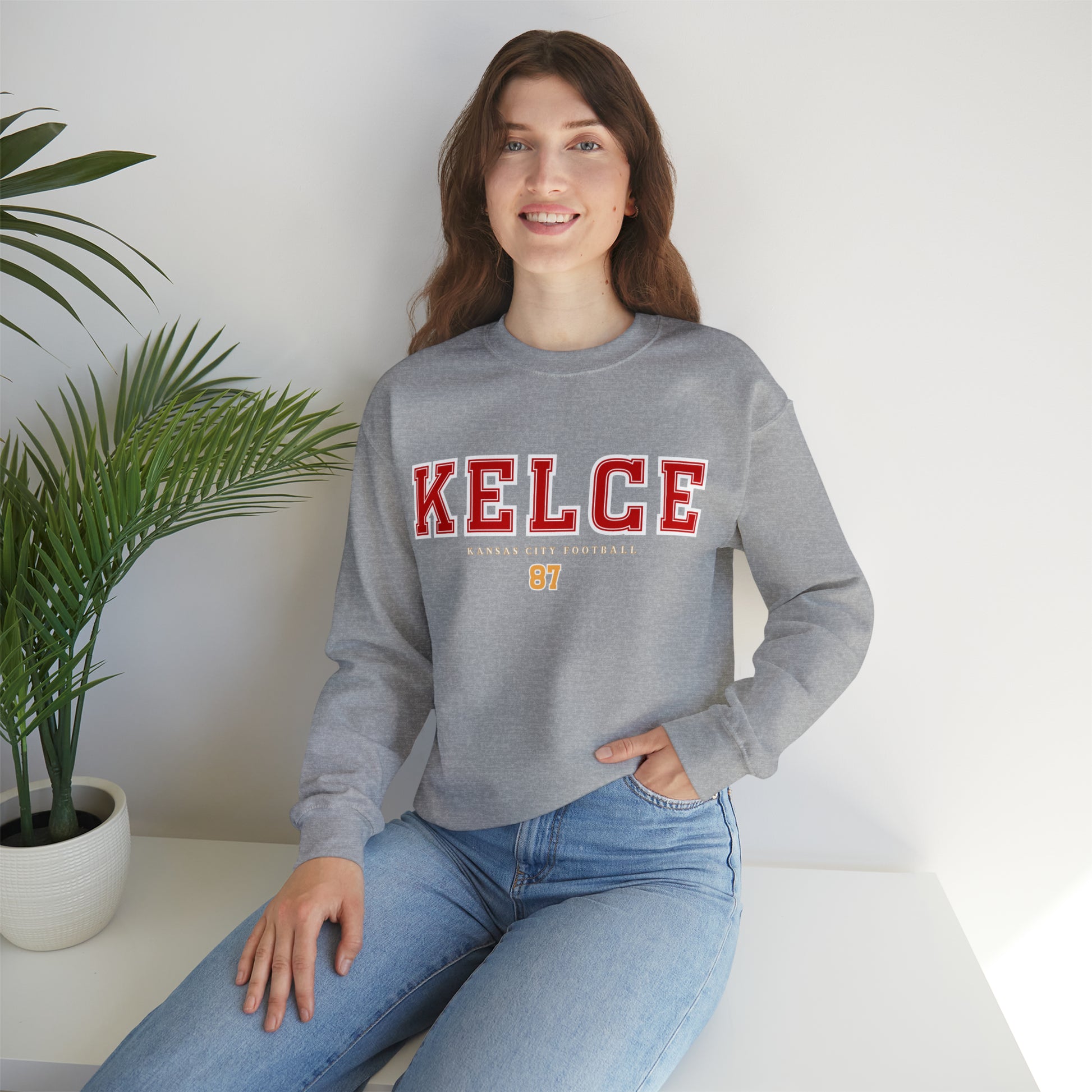 Travis Kelce 87 Sweatshirt - Happy Place Studio