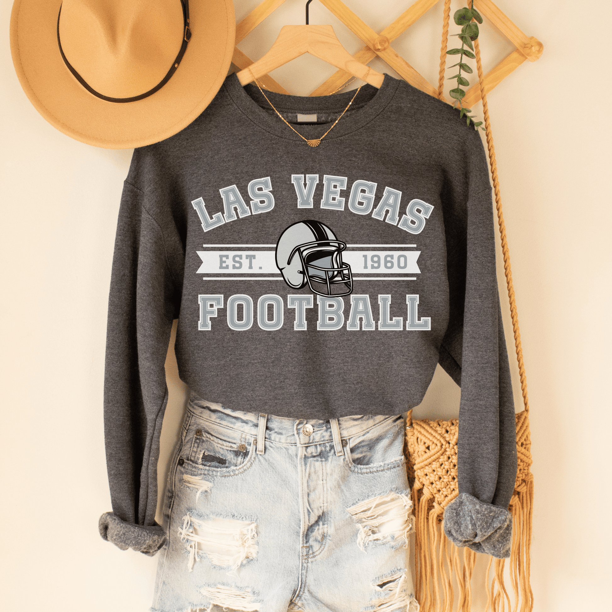 Las Vegas Football Sweatshirt - Happy Place Studio