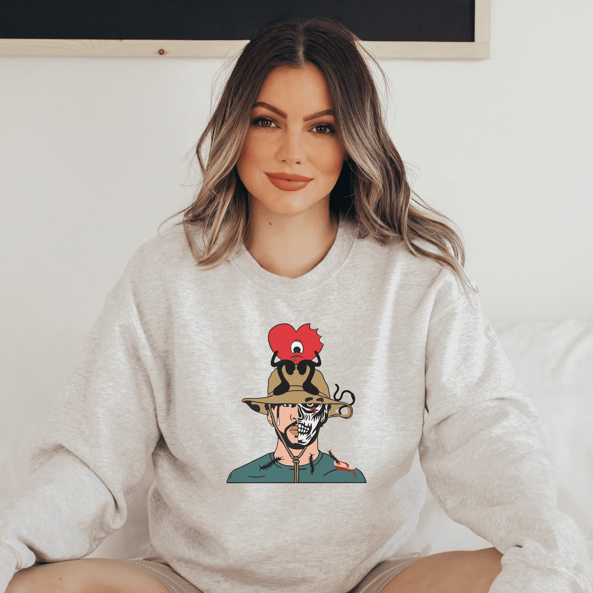 Bad Bunny Halloween Crewneck - Happy Place Studio