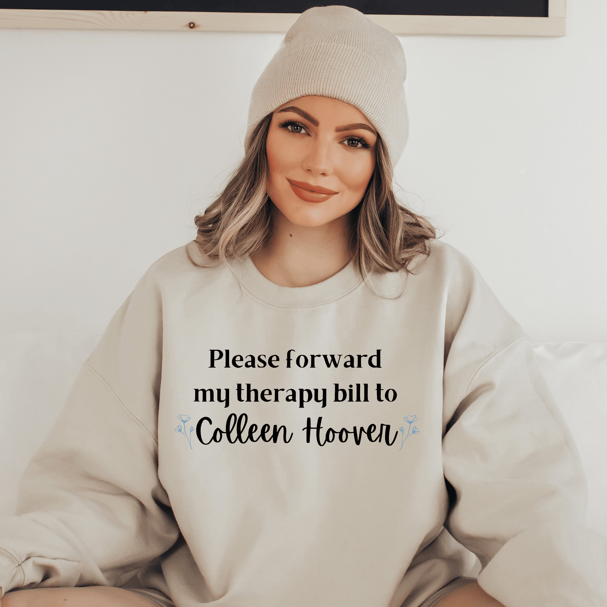 Please Forward Therapy Bill to CH Crewneck Sweatshirt - They Said It Studio