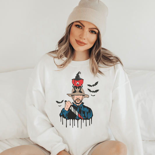 Bad Bunny Halloween Center Crewneck - Happy Place Studio