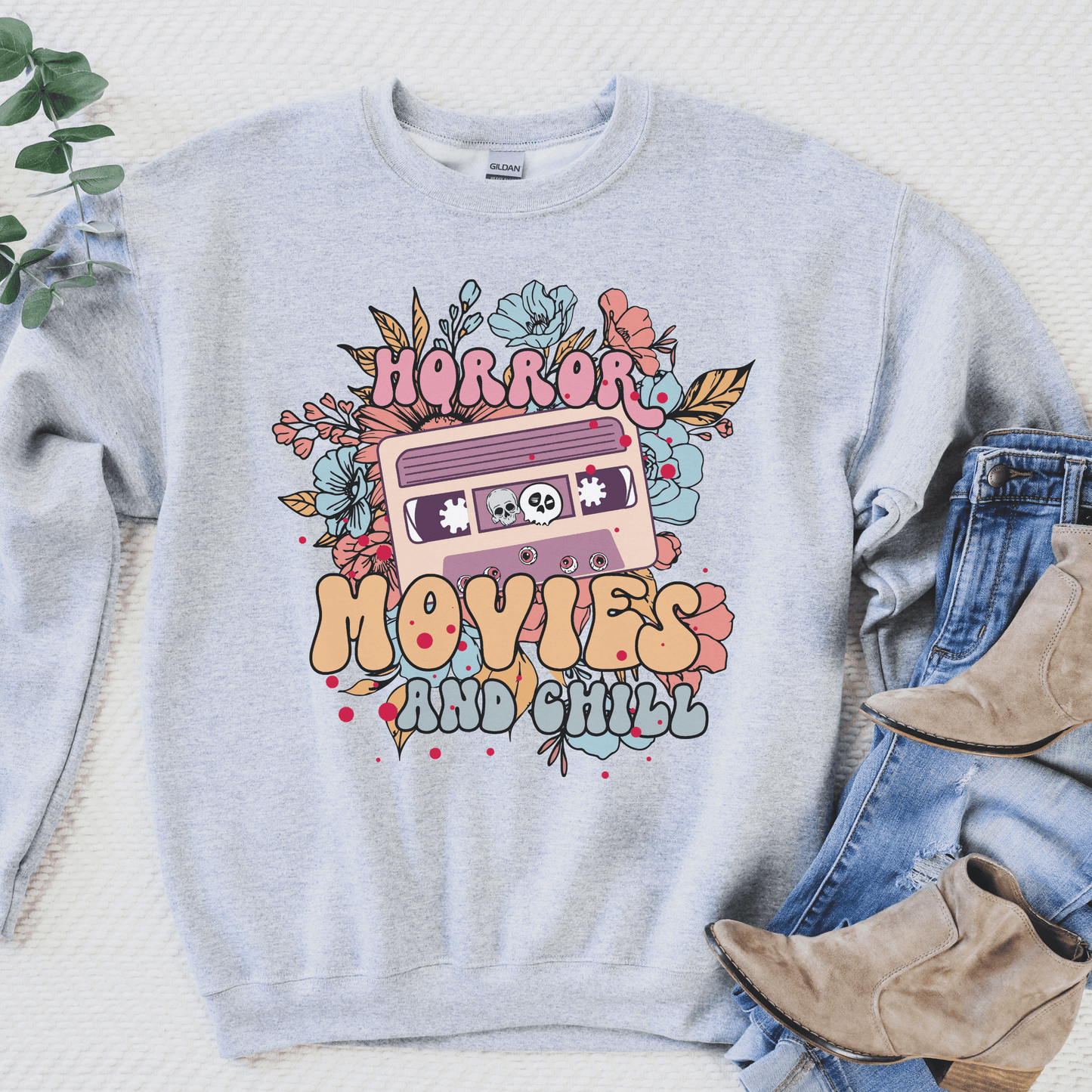 Horror Movies Sweatshirt - Happy Place Studio