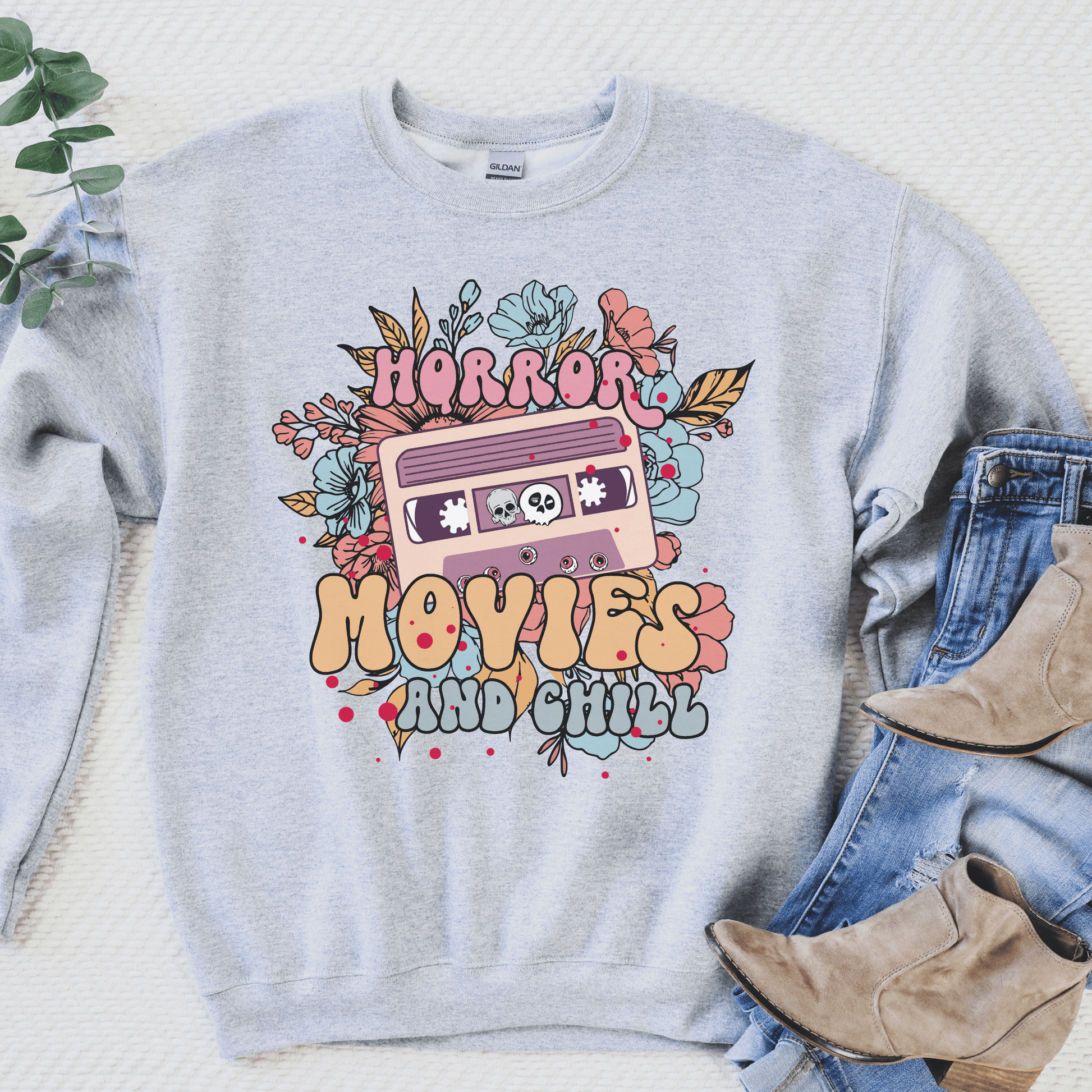 Horror Movies Sweatshirt - Happy Place Studio