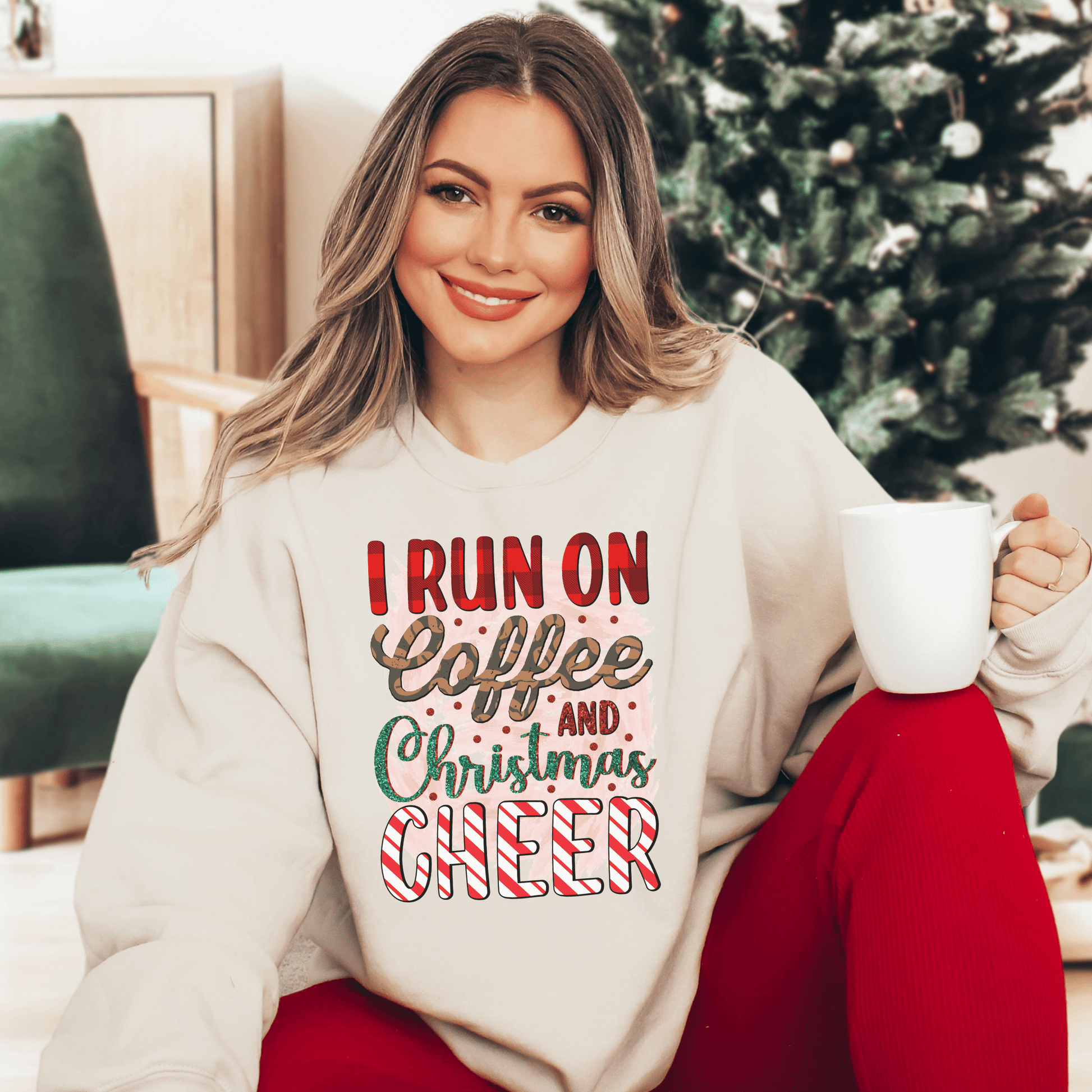 Christmas Cheer Sweatshirt - Happy Place Studio