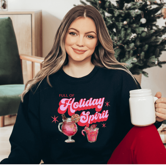 Holiday Spirit Sweatshirt - Happy Place Studio