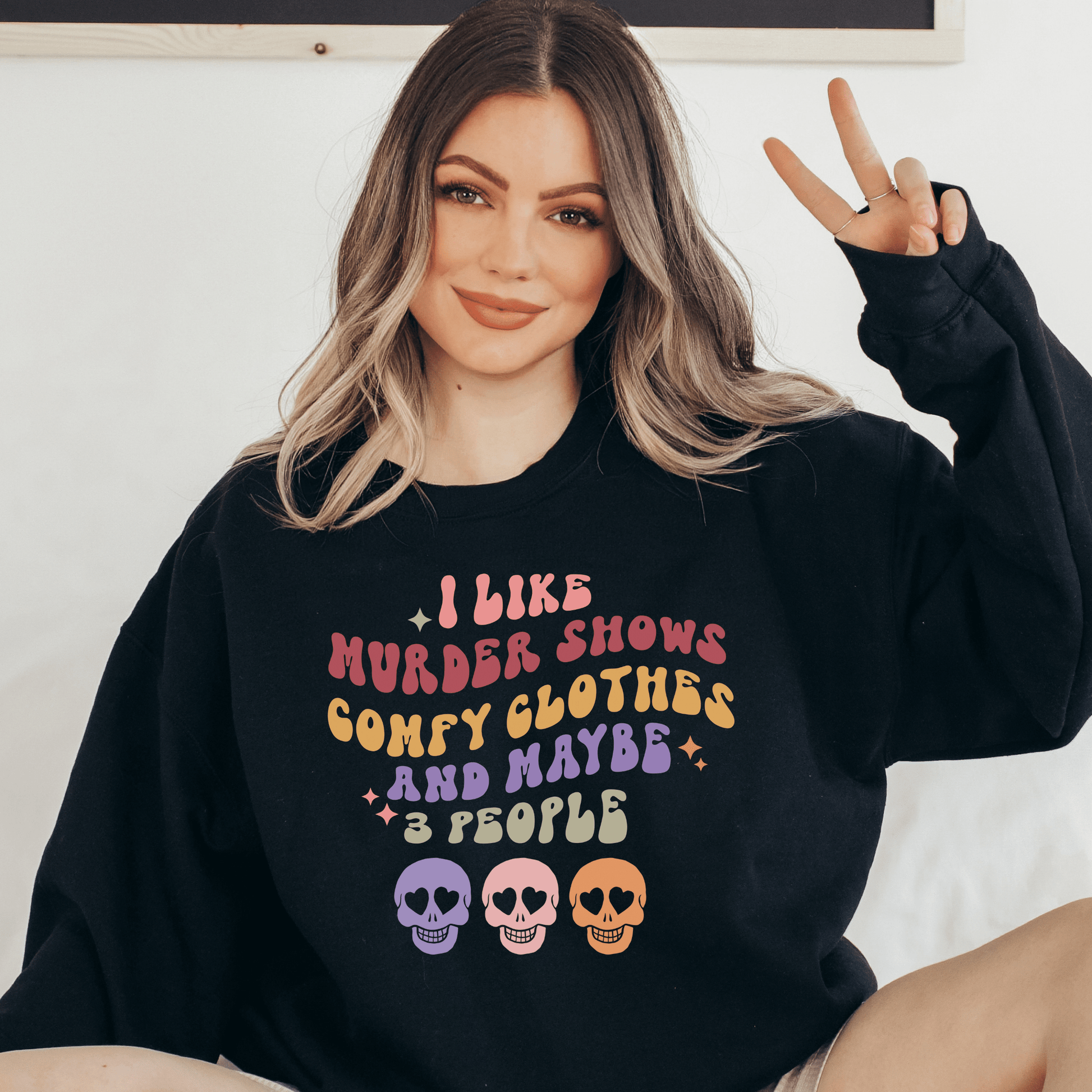 Murder Shows Halloween Sweater - Happy Place Studio