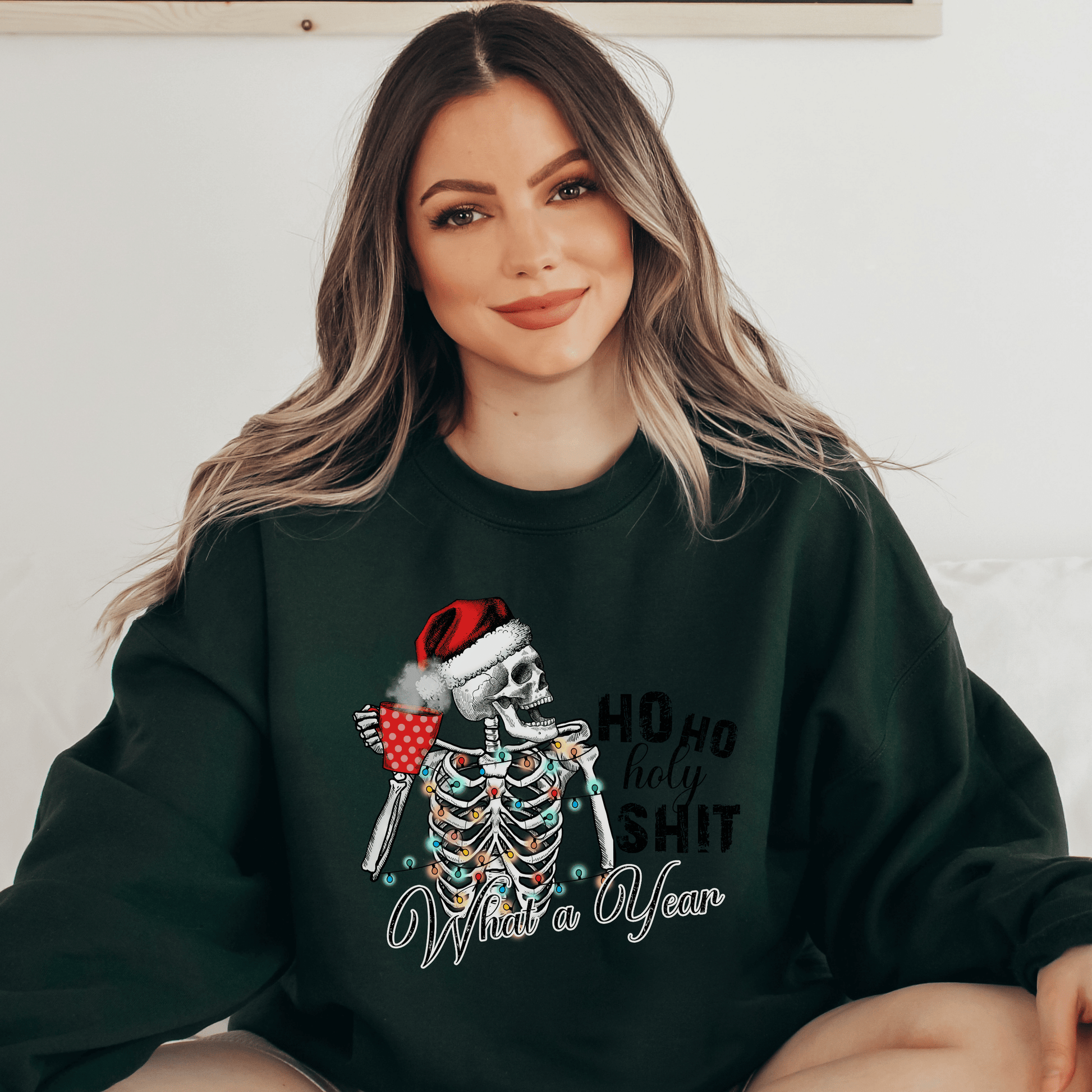 What A Year Christmas Sweatshirt - Happy Place Studio