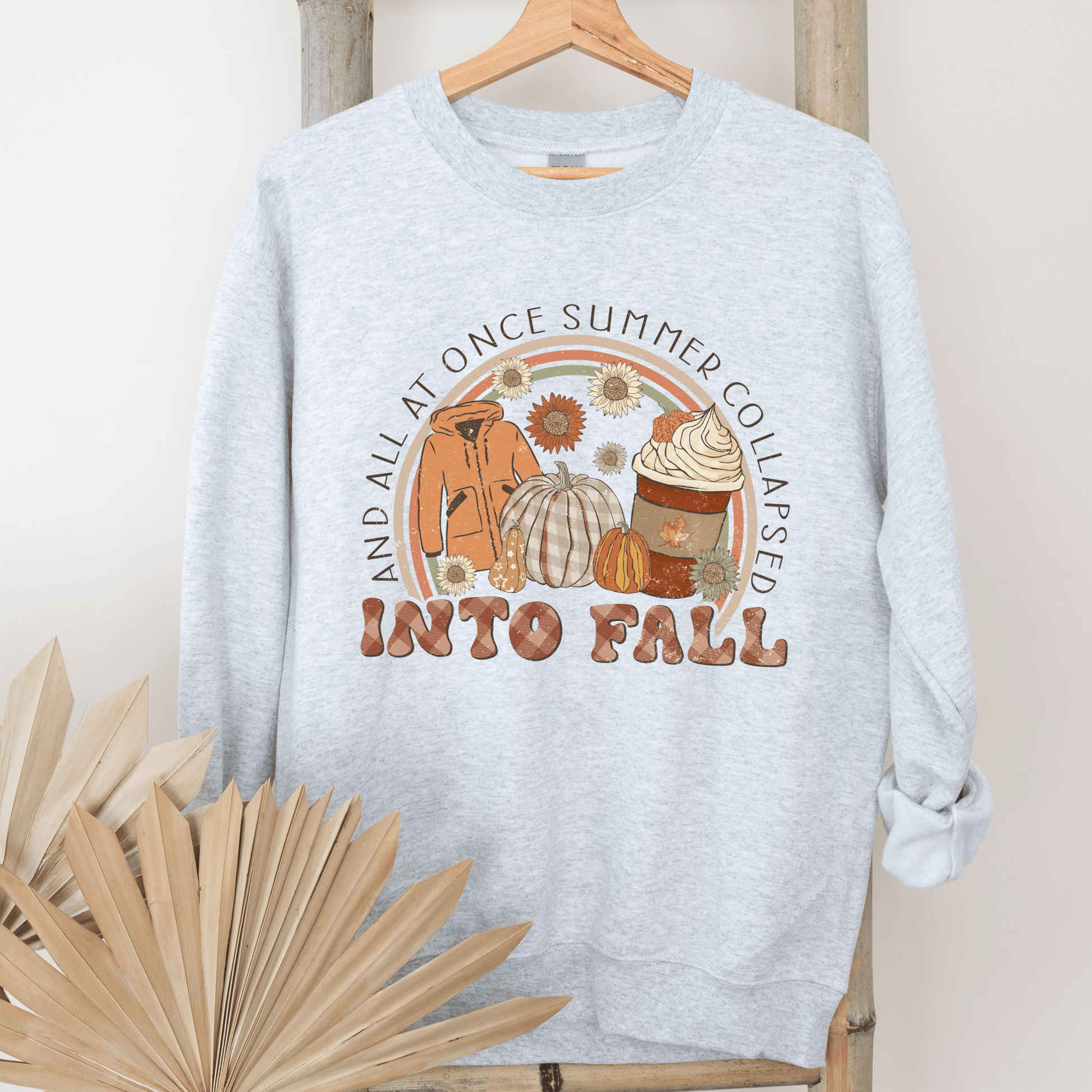 Fall Pumpkin Sweatshirt - Happy Place Studio
