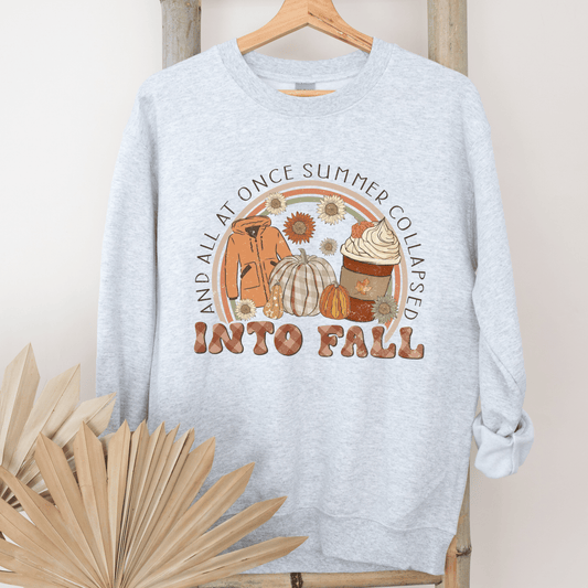 Fall Pumpkin Sweatshirt - Happy Place Studio