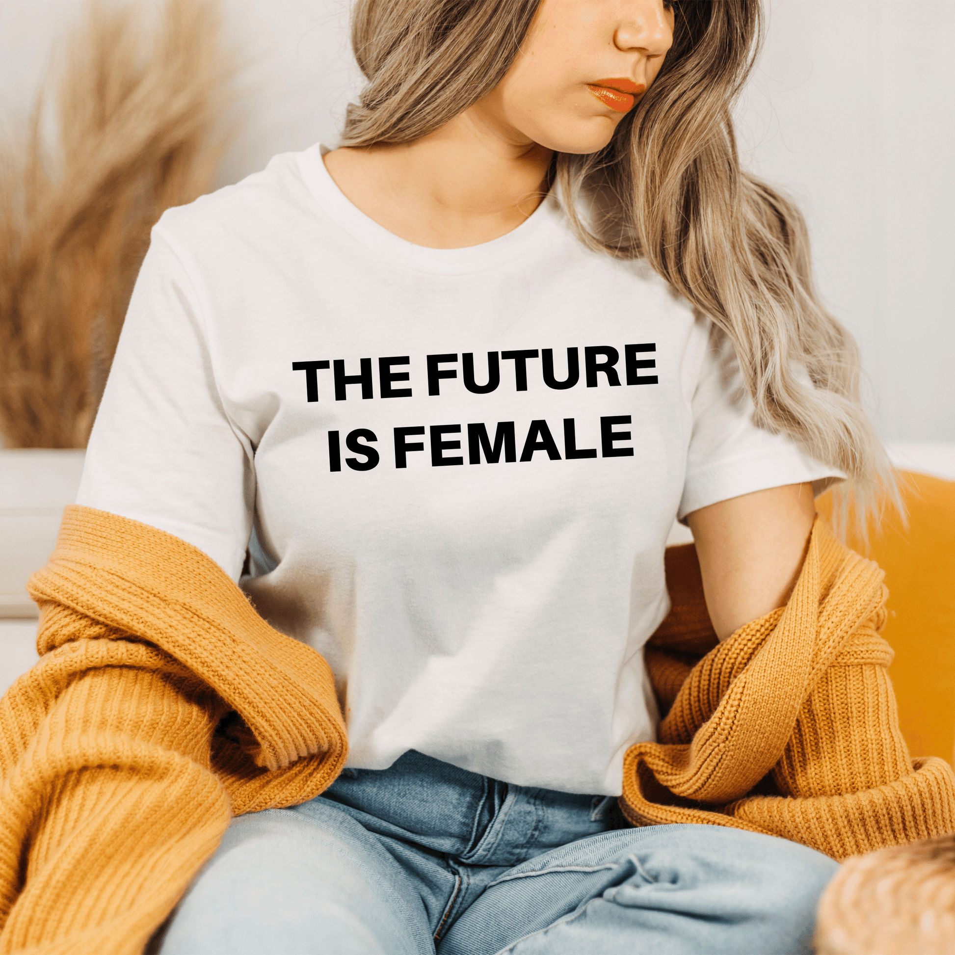 The Future is Female Purple Hearts Tshirt - Happy Place Studio