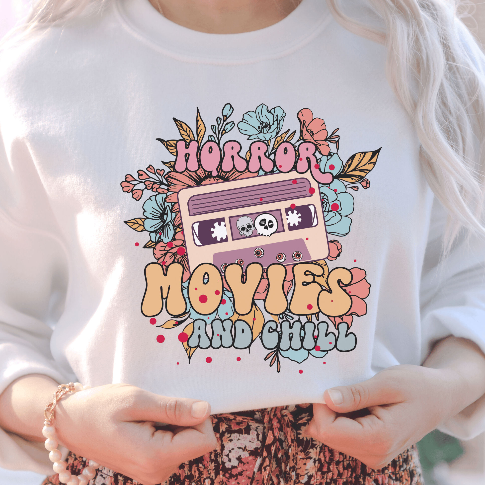 Horror Movies Sweatshirt - Happy Place Studio
