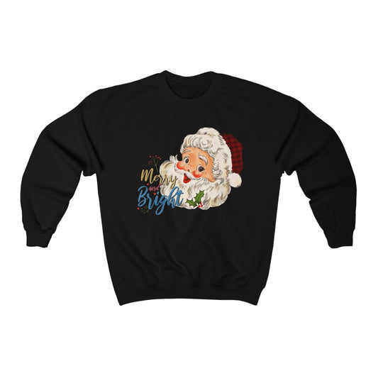 Vintage Merry and Bright Sweatshirt - Happy Place Studio