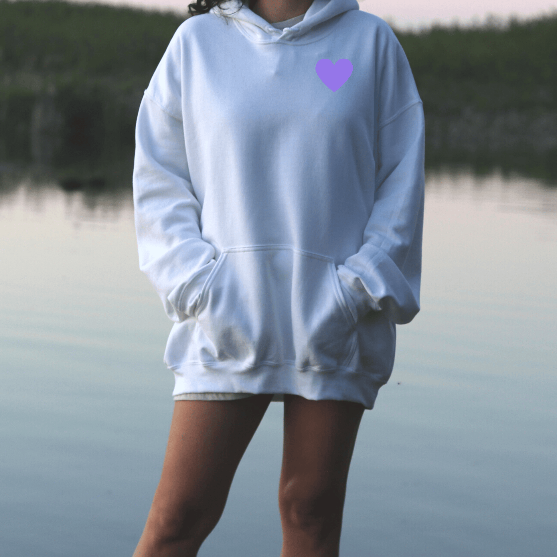 Purple Hearts Quote Hoodie - They Said It Studio