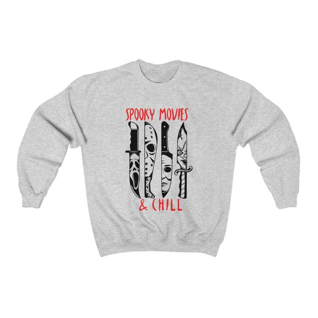 Spooky Movies & Chill Halloween Crewneck - Happy Place Studio