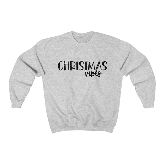 Minimal Christmas Vibes Sweatshirt - Happy Place Studio