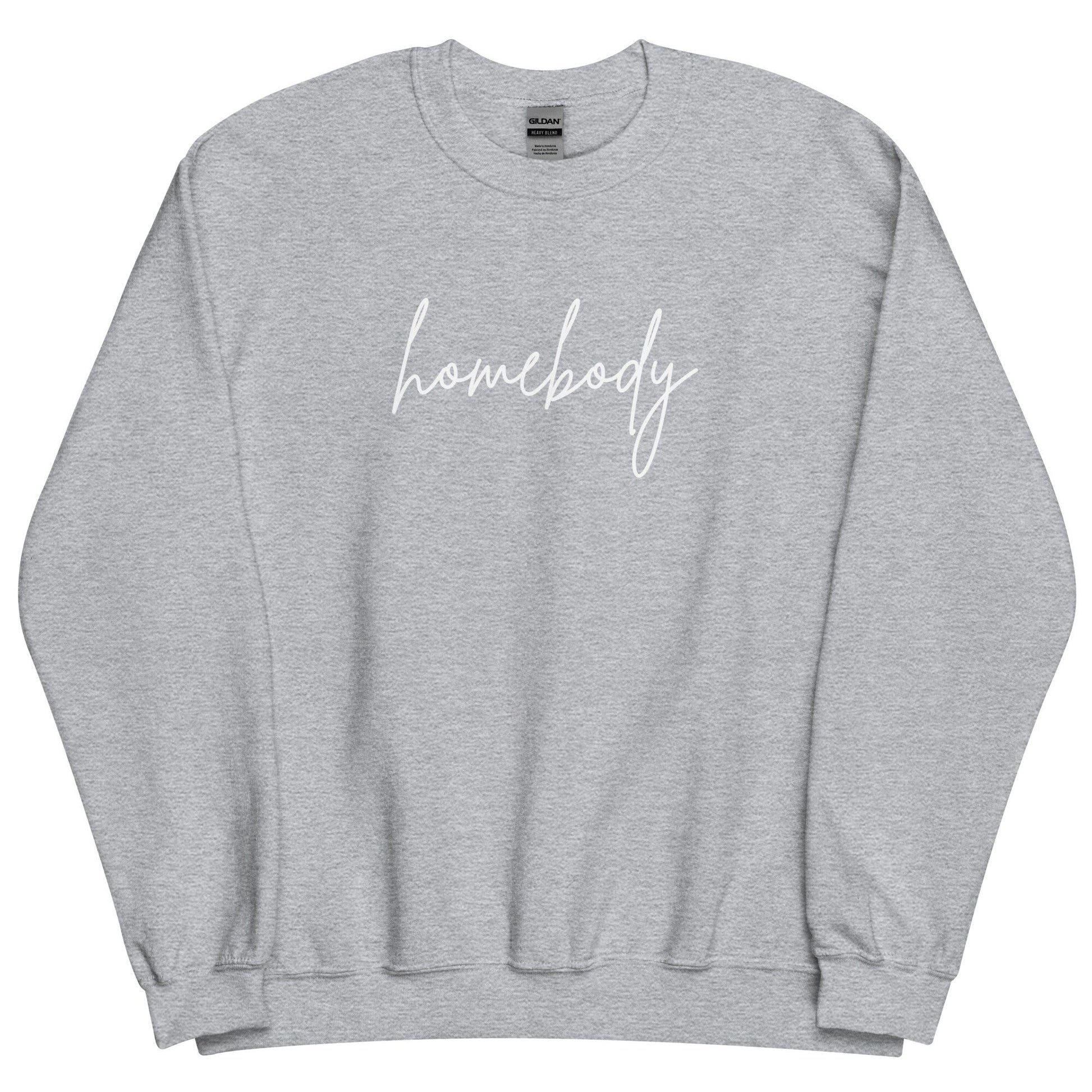 Homebody Embroidered Sweatshirt,Homebody Women’s Sweatshirt, Cute Women's Graphic sweatshirt, Homebody Shirt, Gift for homebody - Happy Place Studio