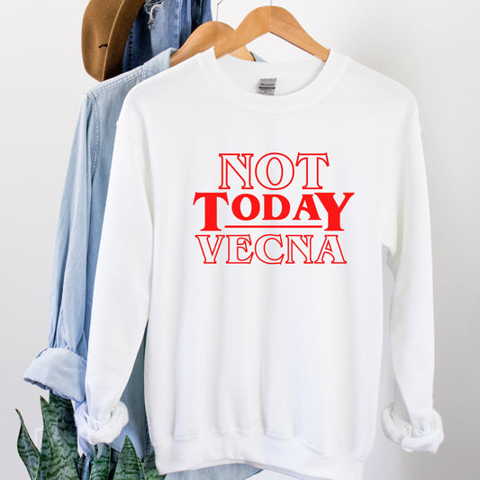 Not Today Vecna shirt, Stranger Gifts, Things shirt, Hawkins Sweatshirt, Upside Down - Happy Place Studio