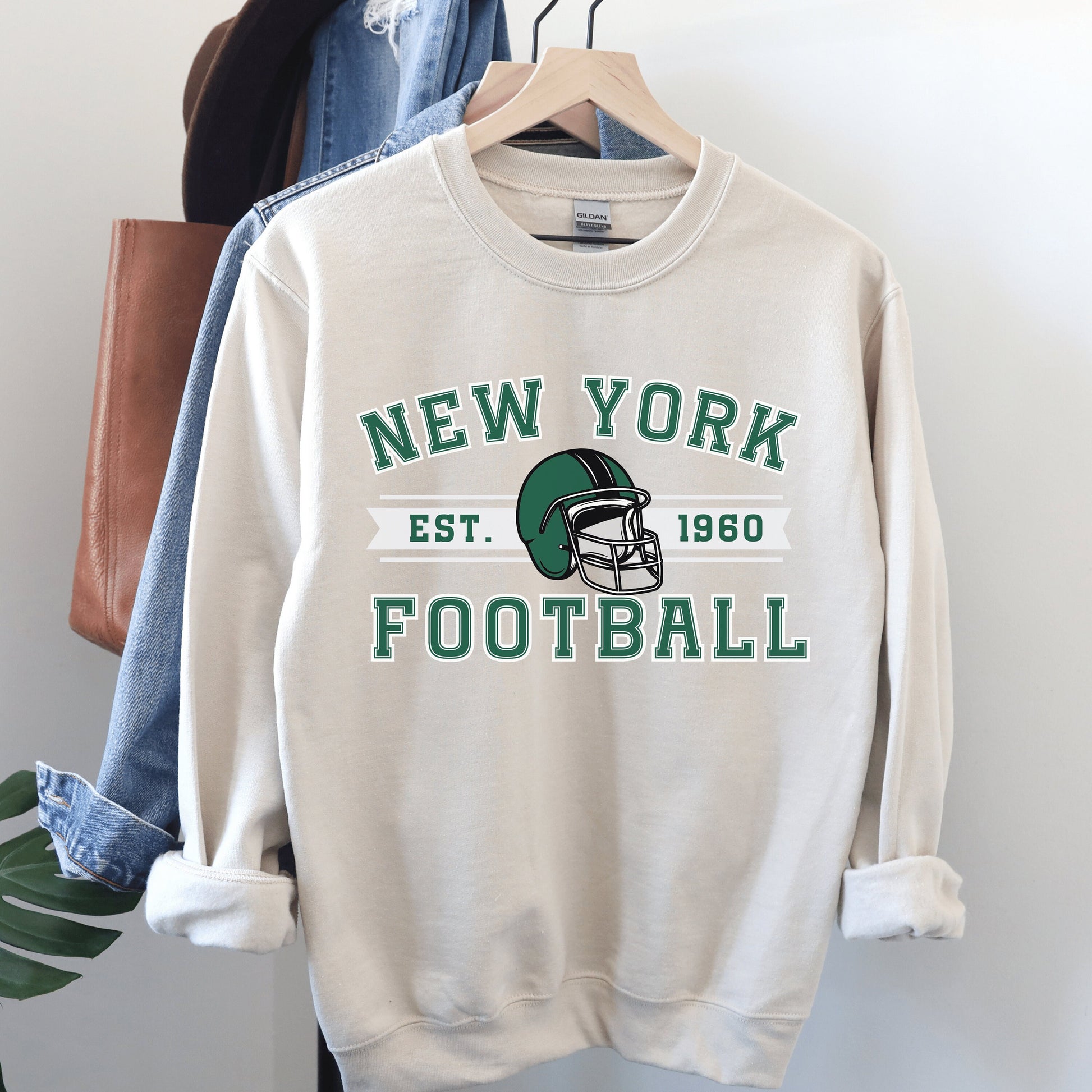 New York Football Jets Sweatshirt - Happy Place Studio