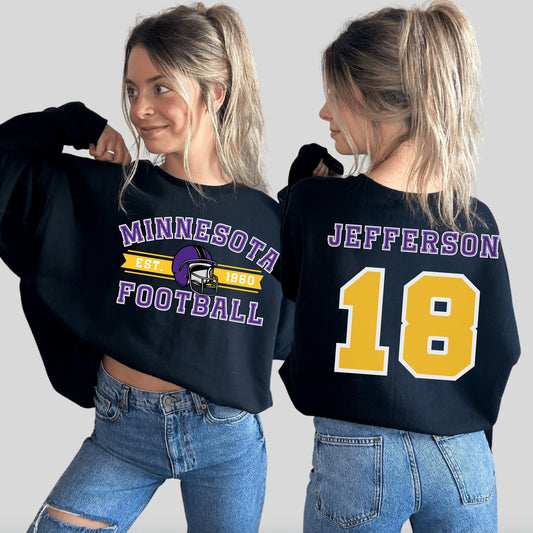 Justin Jefferson Sweatshirt - Happy Place Studio
