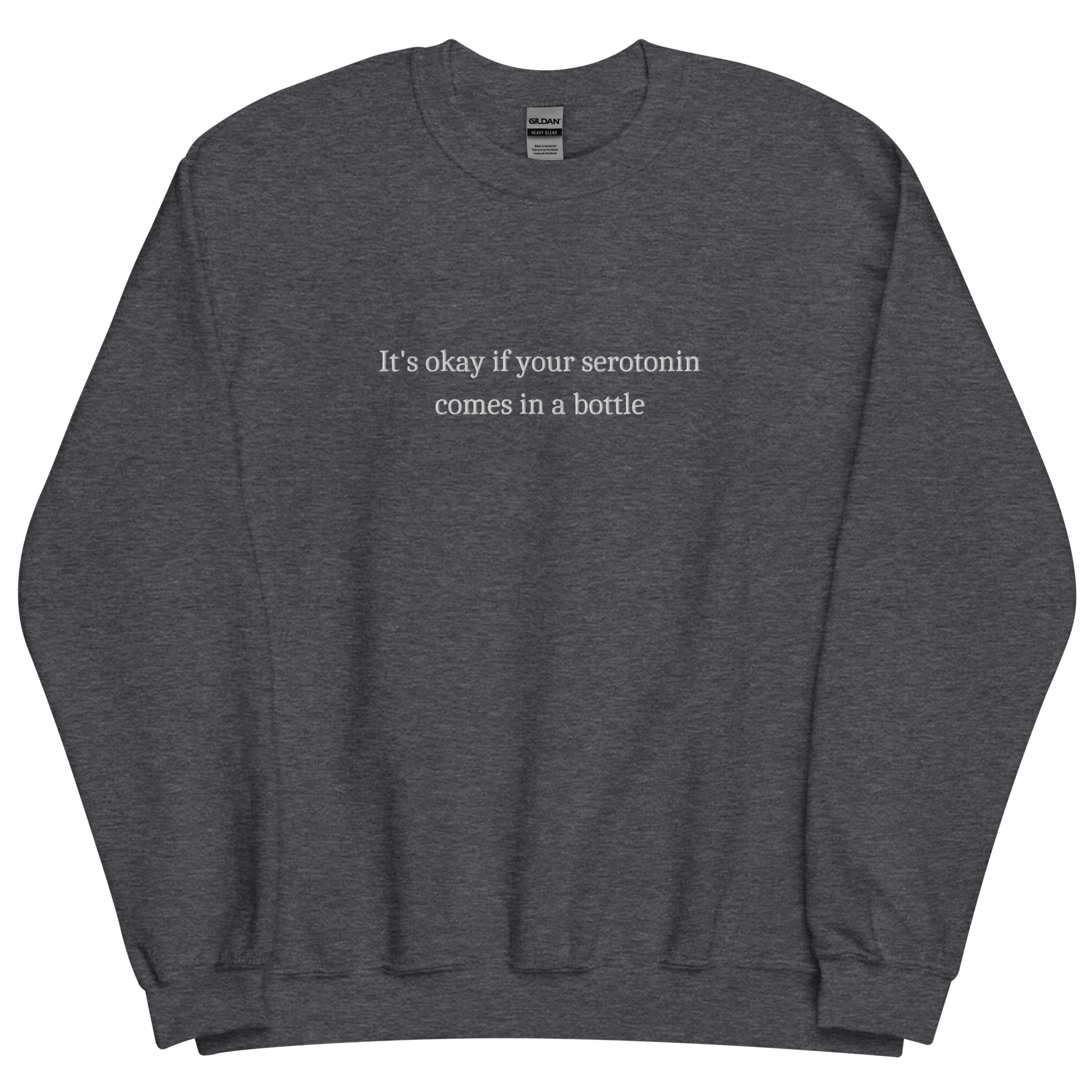 Embroidered Serotonin Sweatshirt - Happy Place Studio